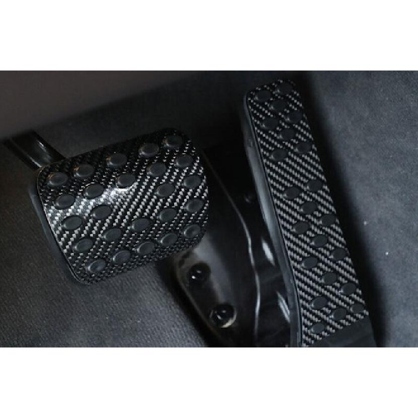 Carbon Fiber 2X For Benz GLE GLS - Accelerator Brake Pad Pedal Trim ABS
