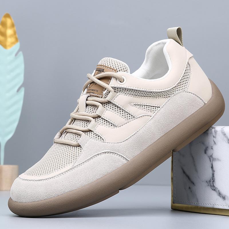 Retro Mesh German Training Shoes Men'S Summer New Wide-Headed Little White Shoes Men'S Trendy Breathable Sports And Leisure Shoes