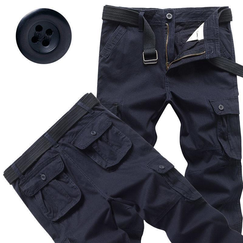 Fashion Camouflage Trousers Work Trousers Men's Drawstring Trousers Loose Large Size Casual Trousers Tide Multi-pocket Trousers Work Trousers