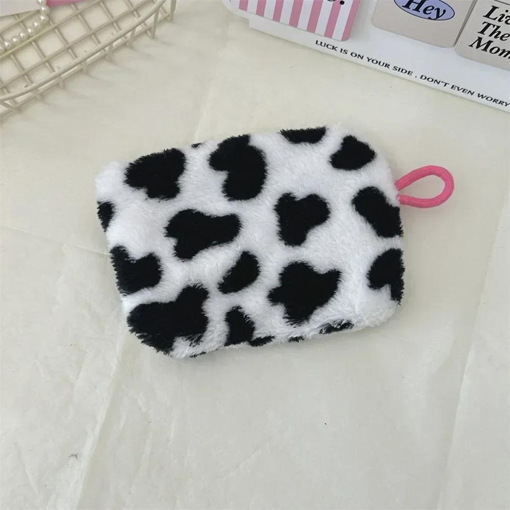 Borsa Porta Rossetto Soffice a Forma di Cuore, Mini Pochette Trucco Carina per Studenti, Portamonete Portachiavi, Custodia Cosmetica alla Moda