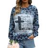 Autumn and Winter Women's 3D Leopard Print Crew Neck Hoodies & Sweatshirts (women’s)