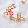 Hair Claw Clip Princess Snake Theme Hair Claw Clamp Lovely Snake Hair Grip Barrettes Strong Hold Hairpin for Girls