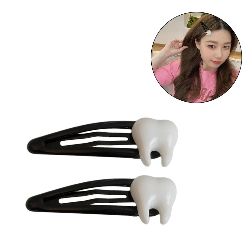 Hair Clip Tooth Harajuku Y2K Girls Lady Hairpin Cute Barrettes Clip Y2K-girl Hairpin Sweet Handmade HairPins