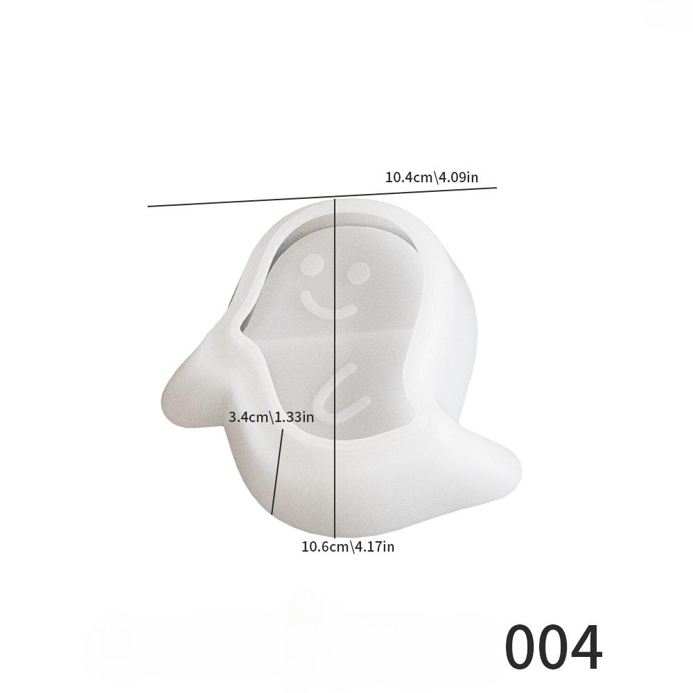 Halloween Tray Silicone Mold Ghost Spider Web Pumpkin Tray Molds Candle Cup Cement Plaster Tray Mold Jewelry Display Trays Mould