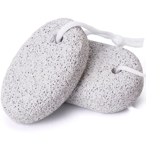 Phogary Natural Pumice Stone for Foot, 2-Piece Lava Pedicure Tool for Feet and Hands, Hard Skin Exfoliation - Natural Foot File, Exfoliation, Removes
