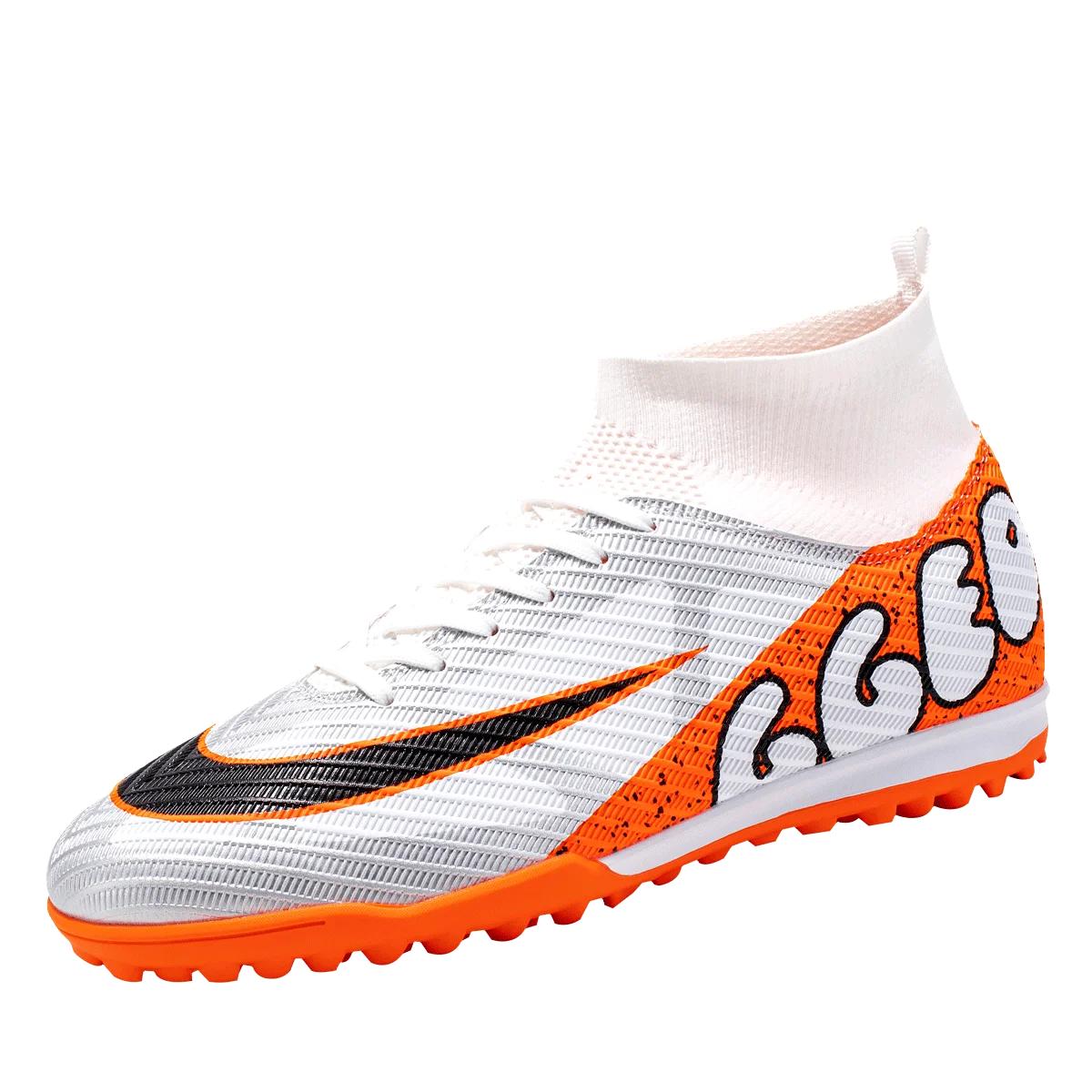 Competitive Football Shoe Lightweight Sports Shoe High Quality New Youth Adult Outdoor Cleated Shoe Comprehensive Training Shoes 35