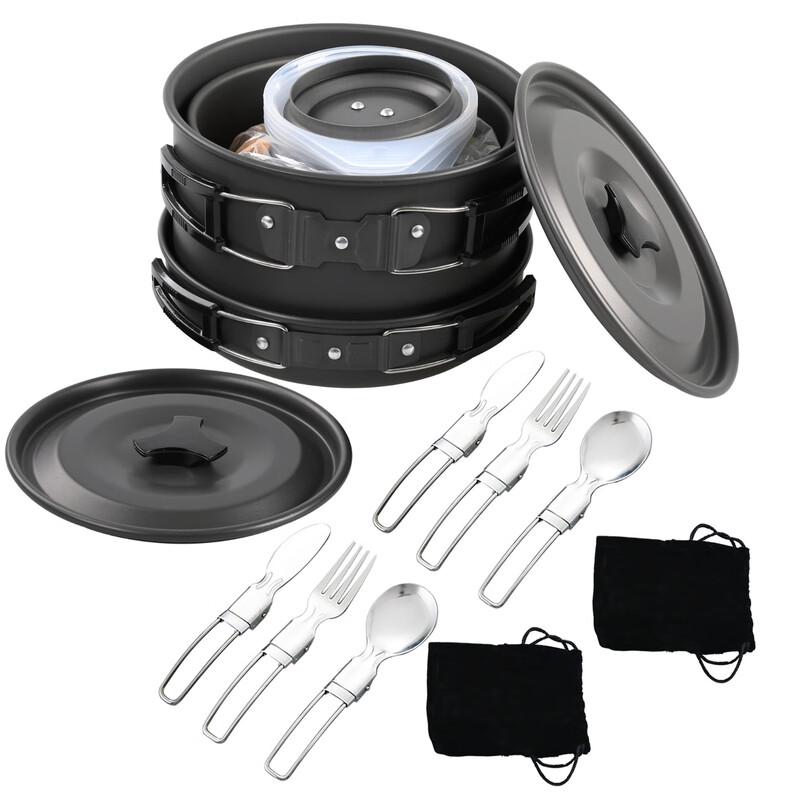Hanlu Outdoor Camping Cookware and Teapot Set