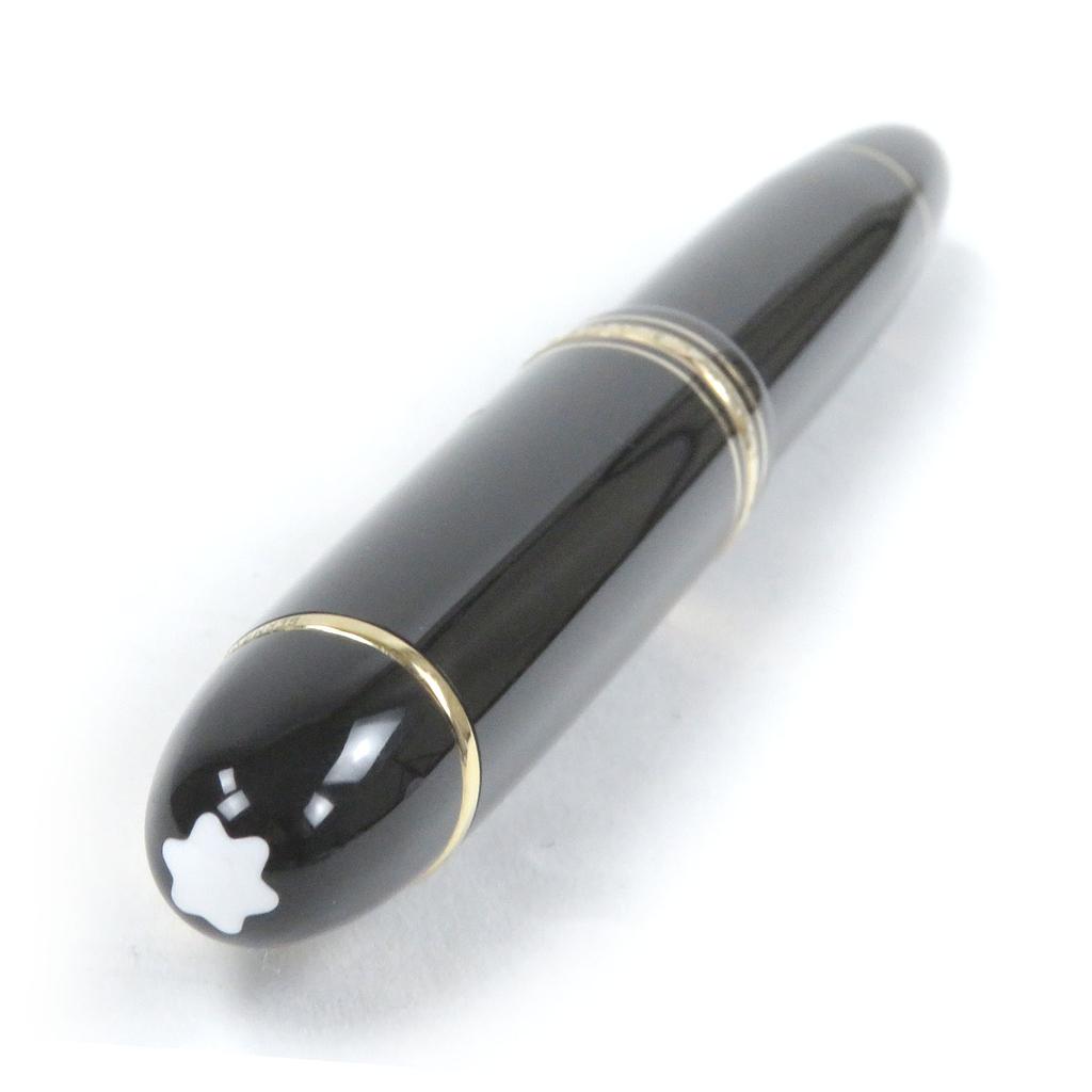 Excellent MONTBLANC Fountain Pen Meisterstck 149 Cap Type Black Gold 18K Mens Used