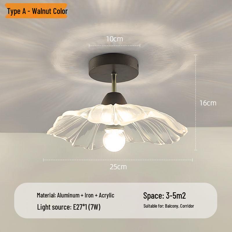 Nowoczesna Minimalistyczna Lampa Sufitowa w Kształcie Kwiatu do Korytarza, Klatki Schodowej, Balkonu lub Foyer
