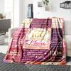 100Th Birthday Celebration Customize Your Name Blanket Soft And Comfortable It'S The Perfect Gift For Family Friends Or Loved Ones Suitable For All
