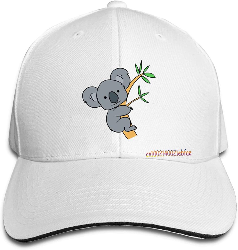 Koala Bear Baseball Hat Sandwich Cap Sun Hats Vintage Unisex Adjustable of Washable Trucker Caps