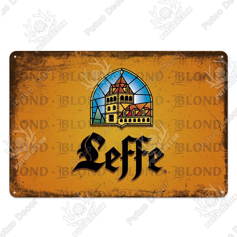Putuo Decor Belgium Beer Plaque Metal Vintage Tin Sign Metal Sign Decorative Plaque Wall Decor Pub Bar Man Cave Club Decoration