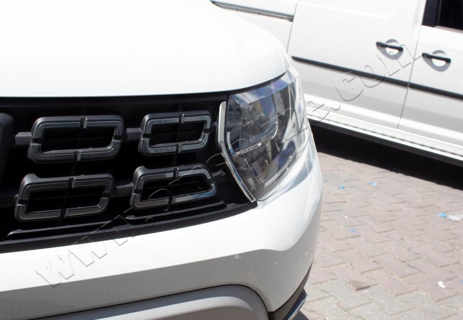 

Grille overlays (2 pcs, stainless steel) for Dacia Duster 2018-2024