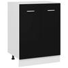 VidaXL Low Cabinet "Lyon" Black 60 X 46 X 81.5 Cm Engineered Wood 801189