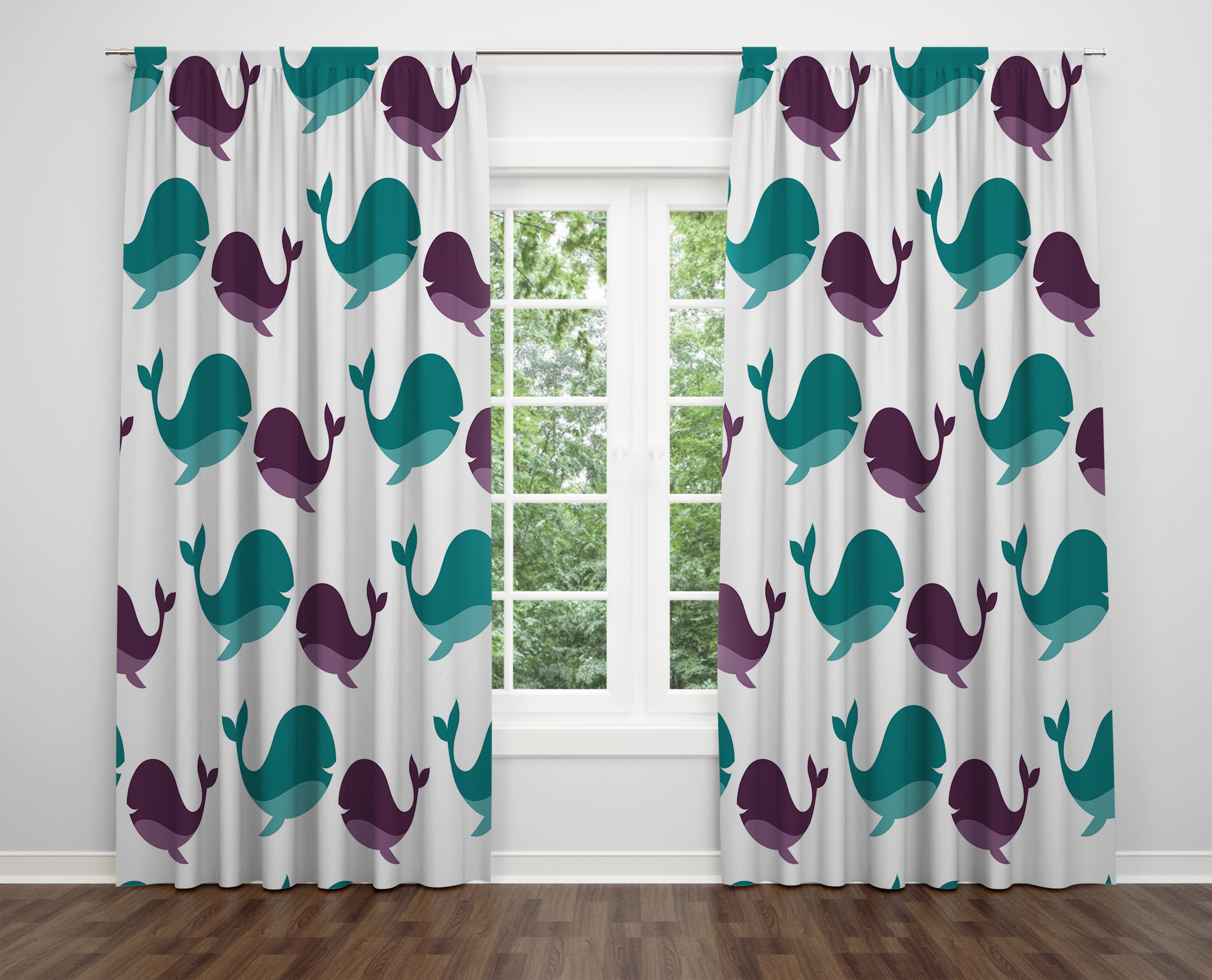 

Декоративний дизайн, високоякісна бавовняна тканина, ви можете вибрати одну або подвійну фіранку з крила 1 piece різнокольоровий