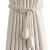 Minimalist Curtain Buckles Hanging Cords Curtain Straps Flower Curtain Tiebacks  Living Room