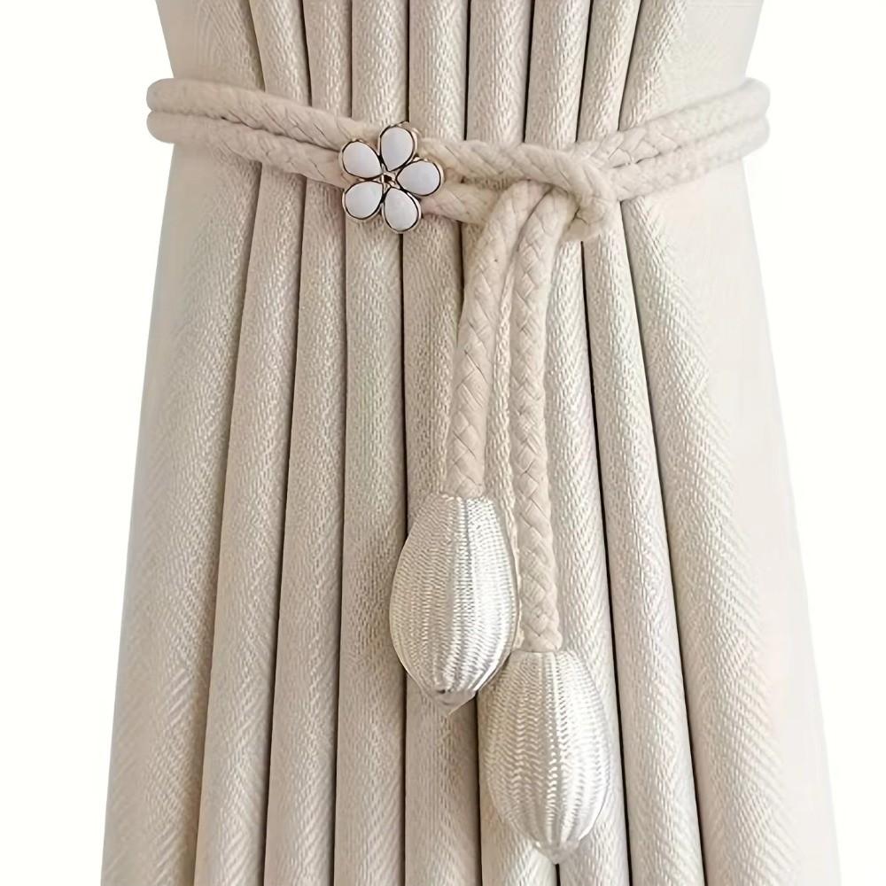 Minimalist Curtain Buckles Hanging Cords Curtain Straps Flower Curtain Tiebacks  Living Room