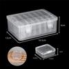 15Pcs/Set Mini Transparent Plastic Storage Box Beads Jewelry Organizer Accessories Square Storage Case