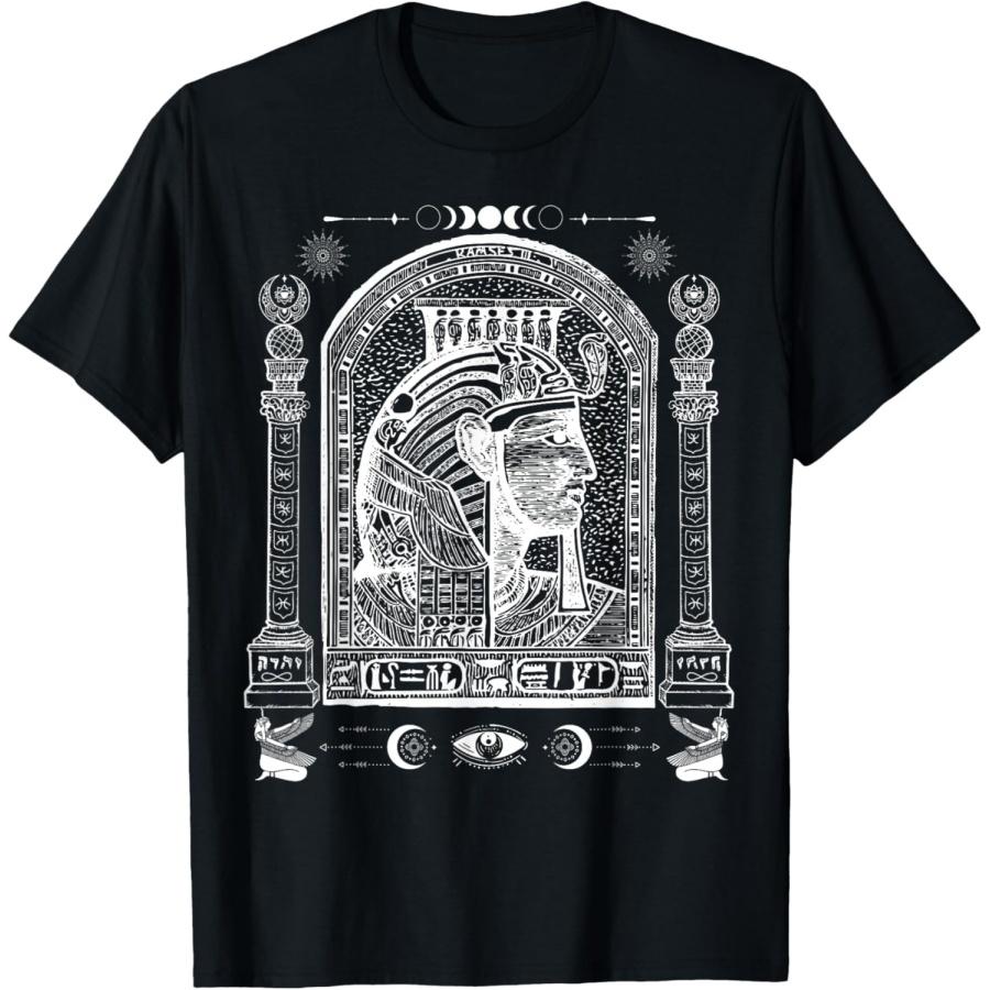 Футболка с принтом  Наука сакральной геометрии Фараон Египта Король  S
