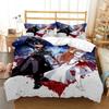 SAO Anime Art Print Three Piece Bedding Set Fashion Article Beds Quilt Covers Pillowcases Duvet Cover for Boys Adults