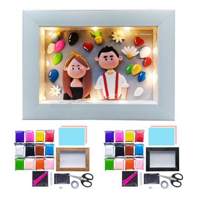 DIY Air Dry Clay Kit 3D Photo Frame Craft