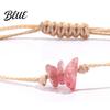 Artificial Crystal Decoration Braided Bracelet Handcrafted Adjustable String Rope Personalized
