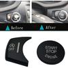 Black Start Stop Engine Switch Button Trim Cover Compatible with BMW X3 F25 X4 F26 X5 F15 X6 F16(Model B)