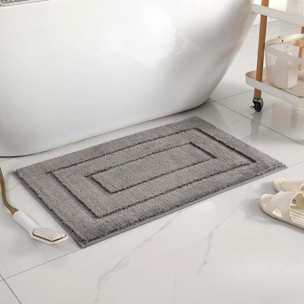 Circular Jacquard Bathroom Cashmere Thickening Mat Bath Non-slip Carpets In Wash Basin Bathtub  Floor Rug Shower Room Doormat Memory Foam 3D Pad