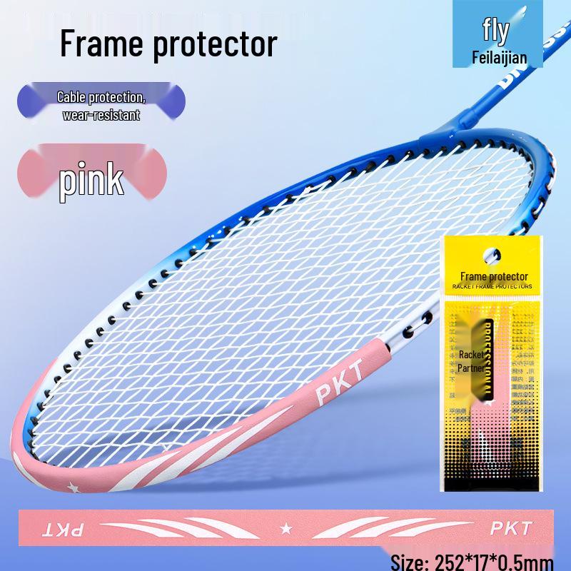 Αόρατος Προστατευτήρας Πλαισίου Ρακέτας Μπάντμιντον: Διαφανής Αυτοκόλλητη Ταινία Άκρης, Αντι-Φθοράς, Προστασία από Ξεφλούδισμα Βαφής, Σχεδιασμός Χωρίς Μαρκάρισμα.