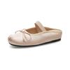 Augustine bag head half slippers women's wear 2025 new summer ballet French beautiful Mary Jane sandals