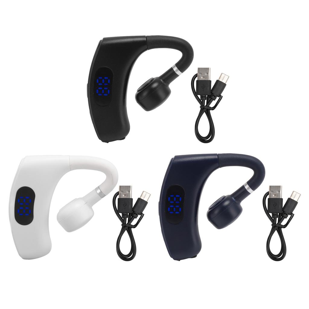 Single Ear Bluetooth Headset  .4 Noise Reduction Long Standby Time 180 Degree Wireless Earpiece w