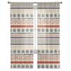 Indian Lines Hand-Painted Sheer Curtains For Living Room Bedroom Tulle Curtain For Kitchen Voile Curtain Blind Panels
