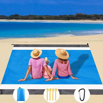 Beach Blanket 200*140cm Waterproof Beach Mat Soft Lightweight Durable Sand Mat Family Camping Picnic Travel Portable  Hiking Mat