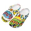 Printed EVA Clogs for Beach Pool Garden Lightweight Breathable Slip On Shoes Women Men Home Bathroom Sandals Home Outdoor Use