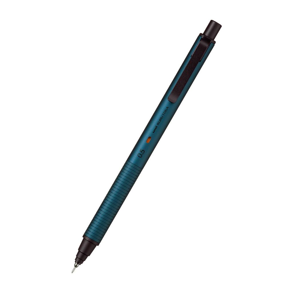 Mitsubishi Pencil Lápis Mecânico Kuru Toga Metalizado Azul Silencioso 0,5 mm M5KH1P.10