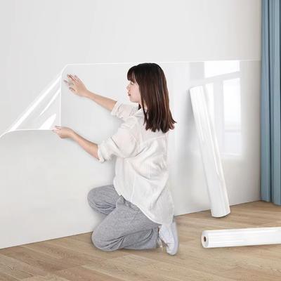 45Cm Waterproof Anti Fouling Electrostatic Wall Protection Film Transparent And Non Adhesive Adhesive Adhesive Wall Sticker