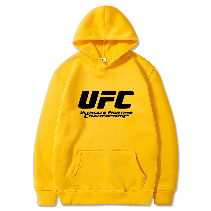 Unisex Herbst/Winter UFC Bedruckter Hoodie - Trendige Plus Samt Freizeit Sportbekleidung