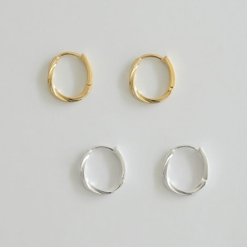 modernlike 14k gold-filled silver doi tornado earrings