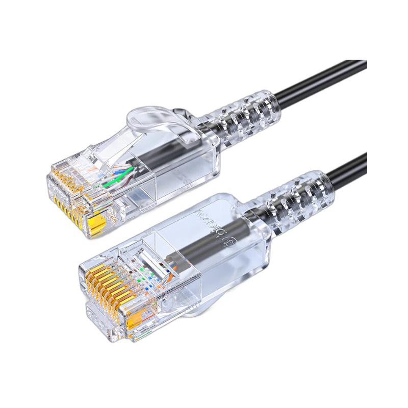 Cablu de rețea Biaz WX21 Negru CAT6A, Linie subțire, Cupru fără oxigen