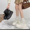Women's Fashion Lightweight Height-enhancing Soft Sole Winter Warm Fur One Snow Boots Velvet Lined Non-slip Casual Sports Cotton Boots