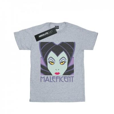 Girls Maleficent Cropped Head Cotton T-Shirt