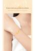 999 Pure Gold Bowknot Bracelet for Women - New Style Gift with S925 Chain