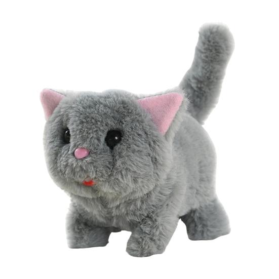 

Интерактивная ходячая кукла-кошка мяукает ходит виляет хвостом реагирует на прикосновения голосовые команды мяукает ходит игрушка-кошка домашний декор