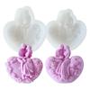 Silicone Candle Making Molds,Heart Epoxy Resin Casting Mold Aromatherapys Candle Soap Making Home Art Crafts Decors