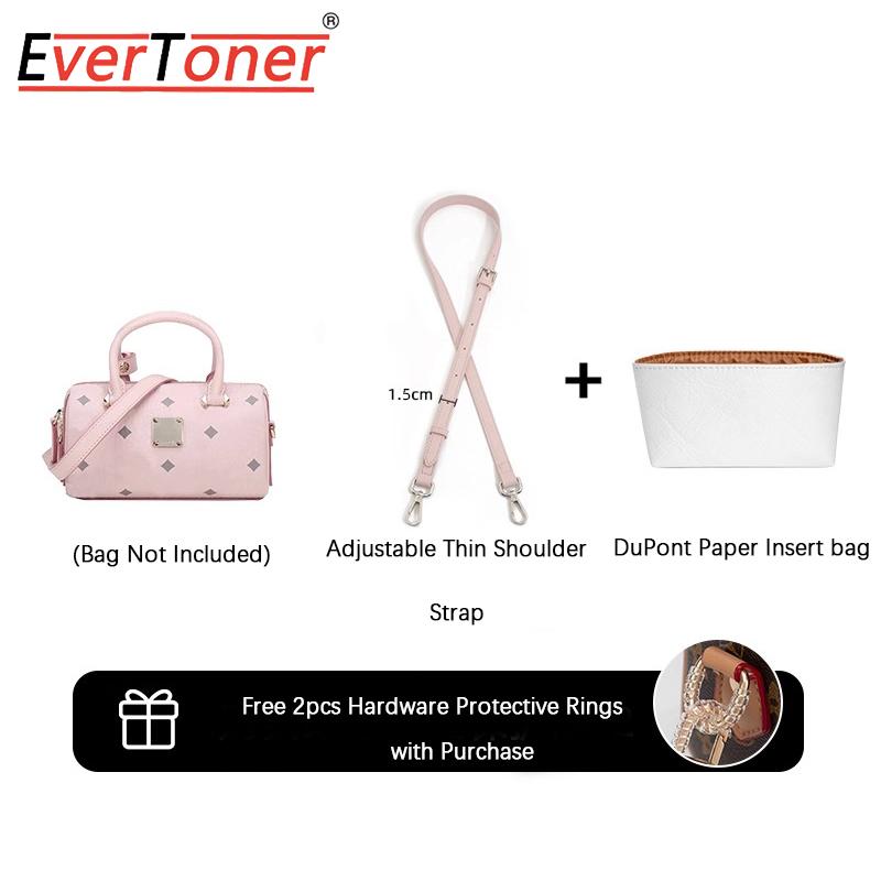 EverToner Leder Ersatz Umhängetaschenriemen für MC-Visetos Boston Tasche Schultergurt Abriebfeste Legierungskette Zubehör