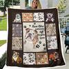 French Bulldog Digital-printed Polyester Bedroom Velvet Flannel Soft Sofa Cover Blanket Fleece Soft Sofa Cover Blankets for Beds