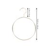Round Metal Tie Hanger Stainless Steel Scarf Belt Shawl Storage Rack Home Wardrobe Organizer Compact Design Decorative