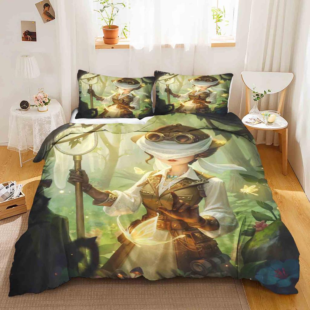 Game: Identity V Polyester Duvet Cover Set Bedding Queen Size Sets Cotton Cute Printed Cartoon Quilt Cover Suitable For Children
