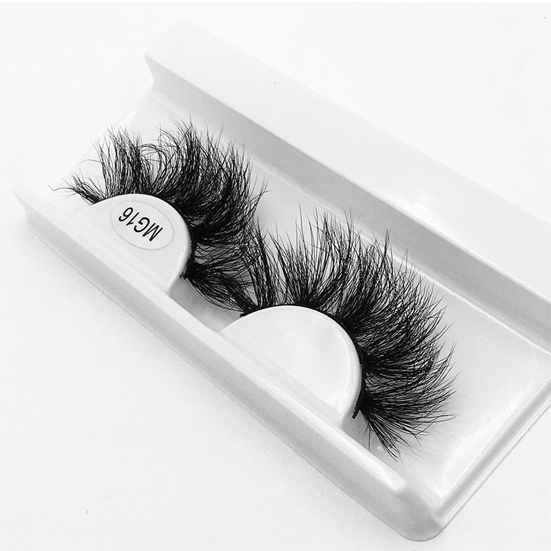 Evropské a americké 8d umělé řasy 1 pár simulace přírodních hustých kudrnatých naroubovaných řas