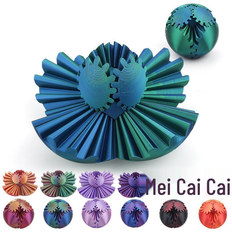 

3D Printed Rotating Gear Ball Stress Reliever Toy 6cm
